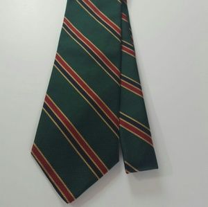 Brooks Brothers Makers Green/Red Striped All Silk